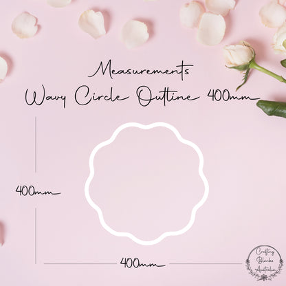 Wavy Circle • Outline Shape • 400mm