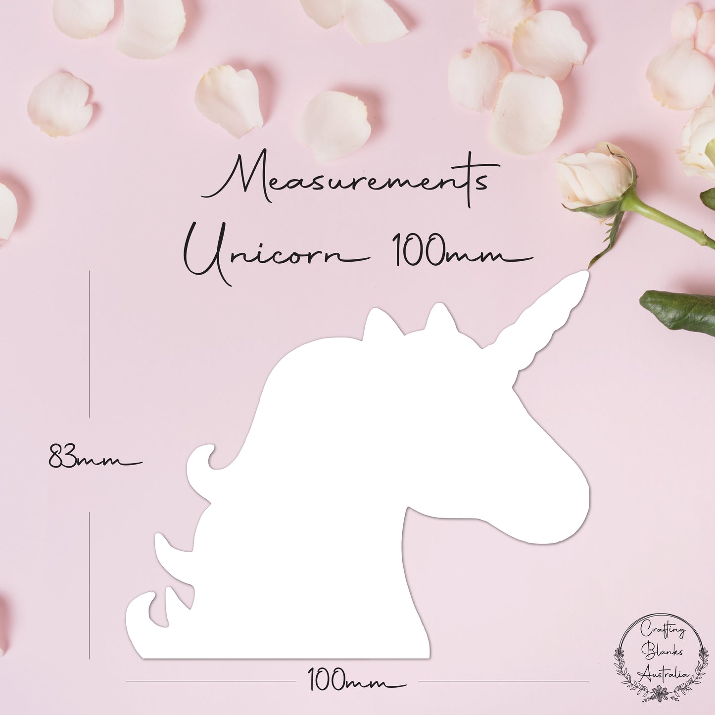 Unicorn • Blank Shape • 100mm