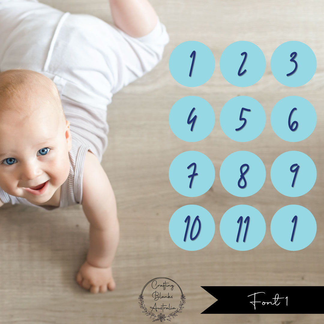 Milestone Numbers • Blank • Suit 100mm