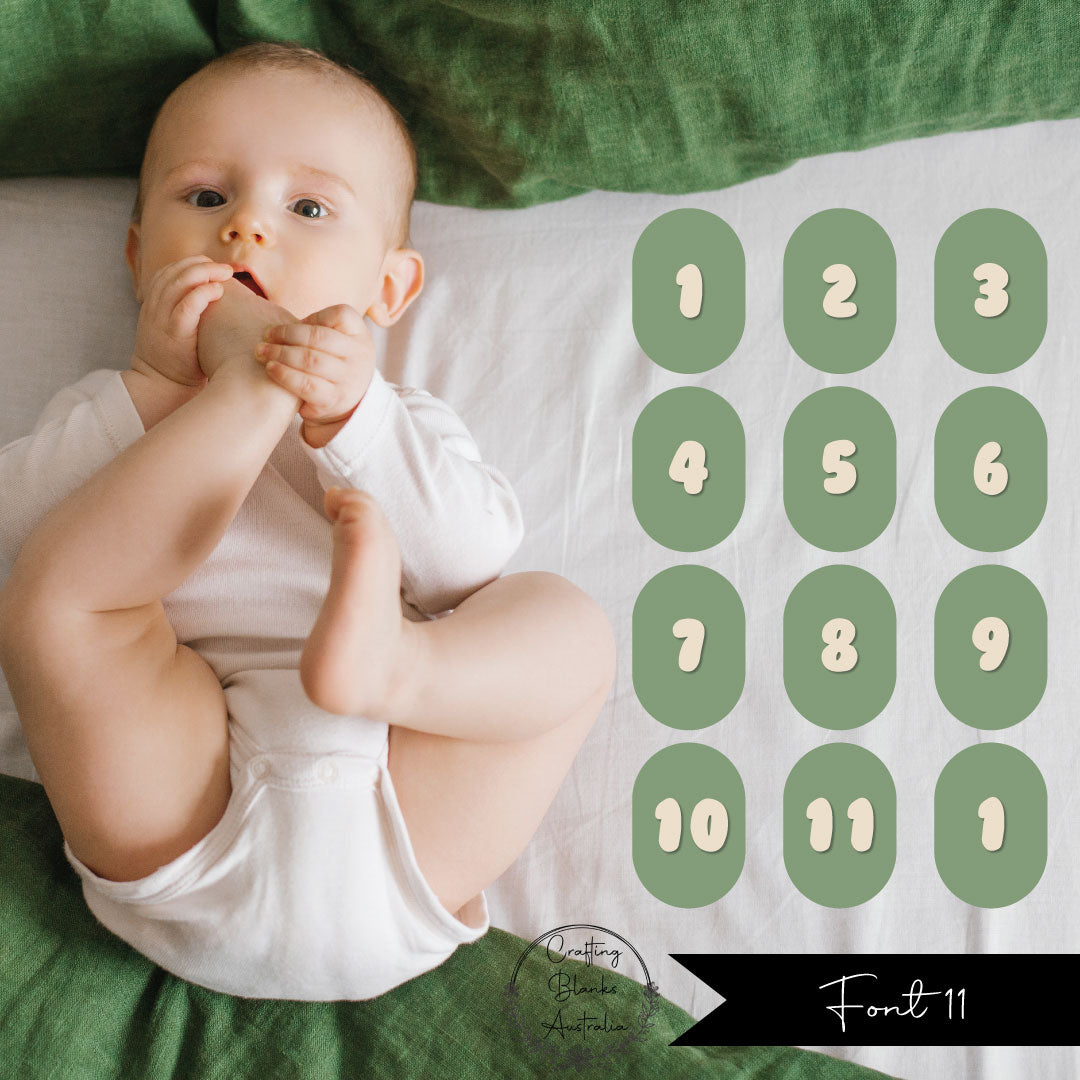 Milestone Numbers • Blank • Suit 100mm