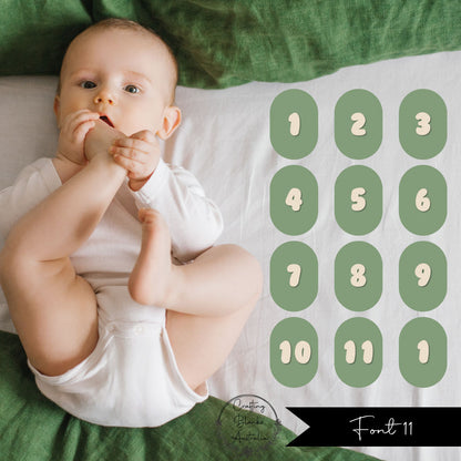 Milestone Numbers • Blank • Suit 100mm