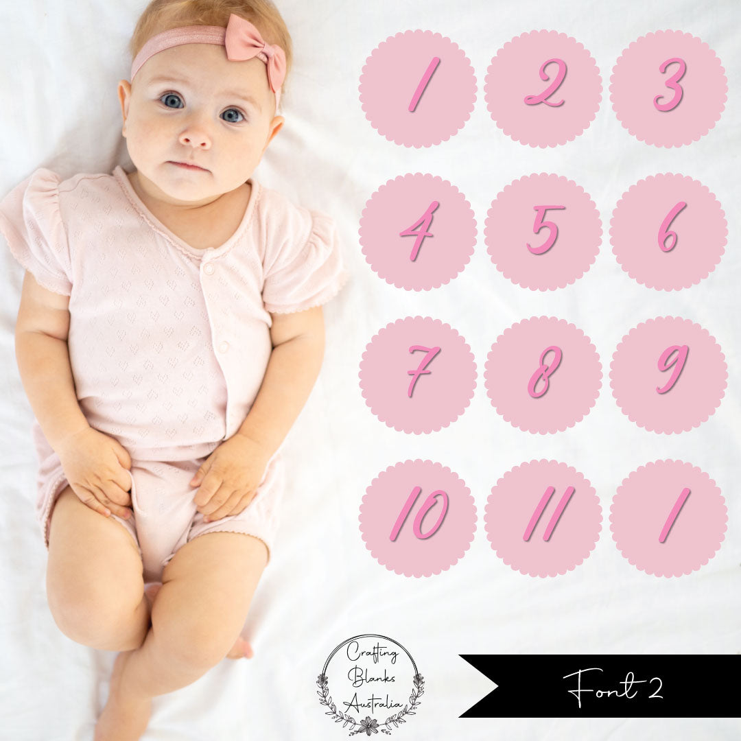 Milestone Numbers • Blank • Suit 100mm