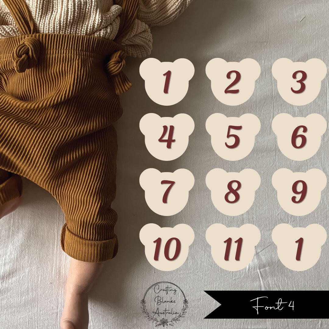 Milestone Numbers • Blank • Suit 100mm