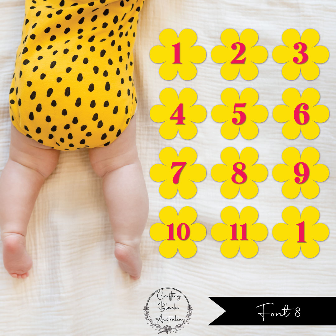 Milestone Numbers • Blank • Suit 100mm