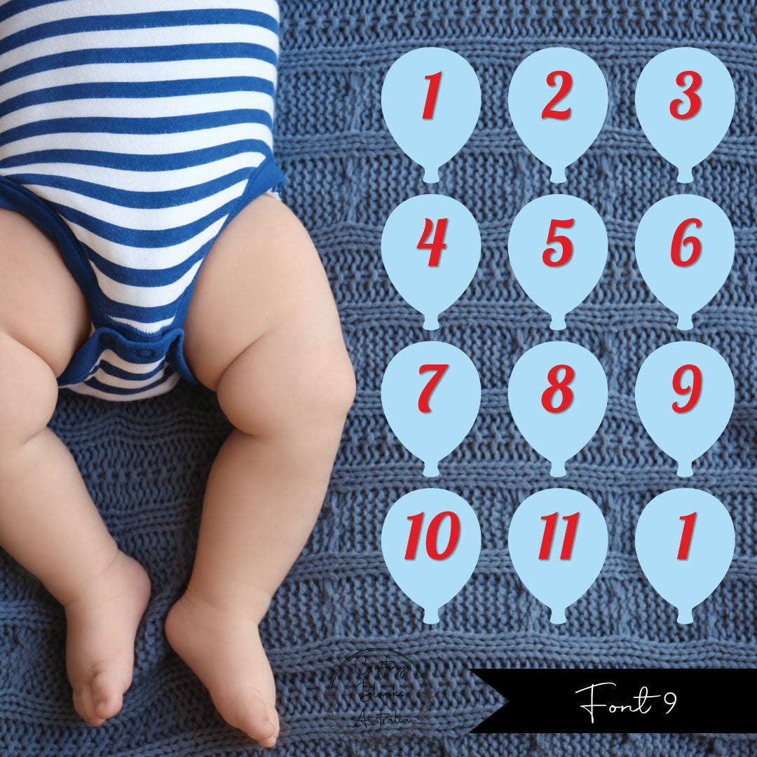 Milestone Numbers • Blank • Suit 100mm