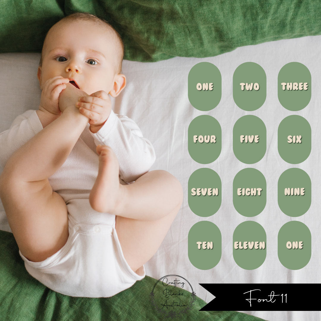 Milestone Wording • Blank • Suit 100mm