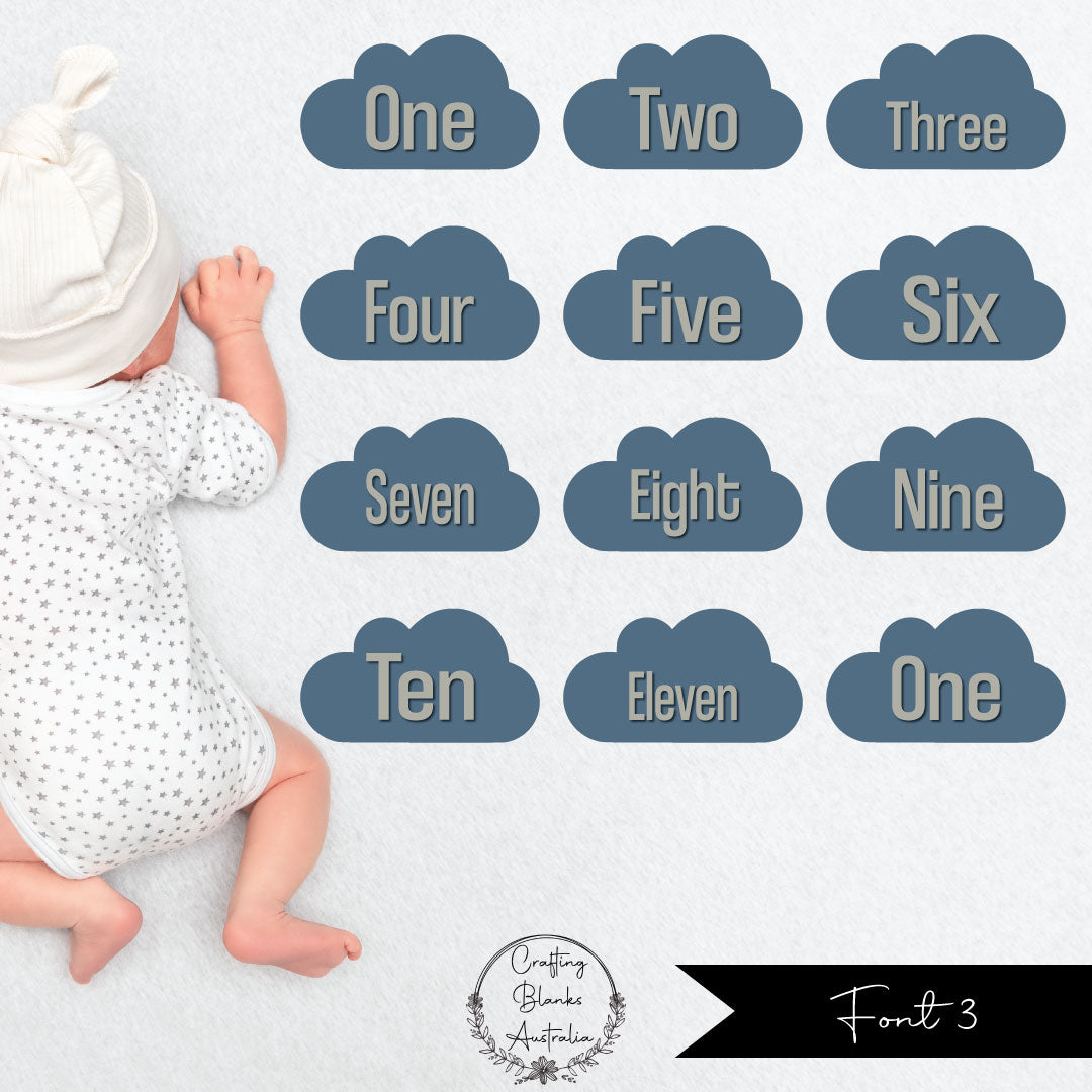 Milestone Wording • Blank • Suit 100mm