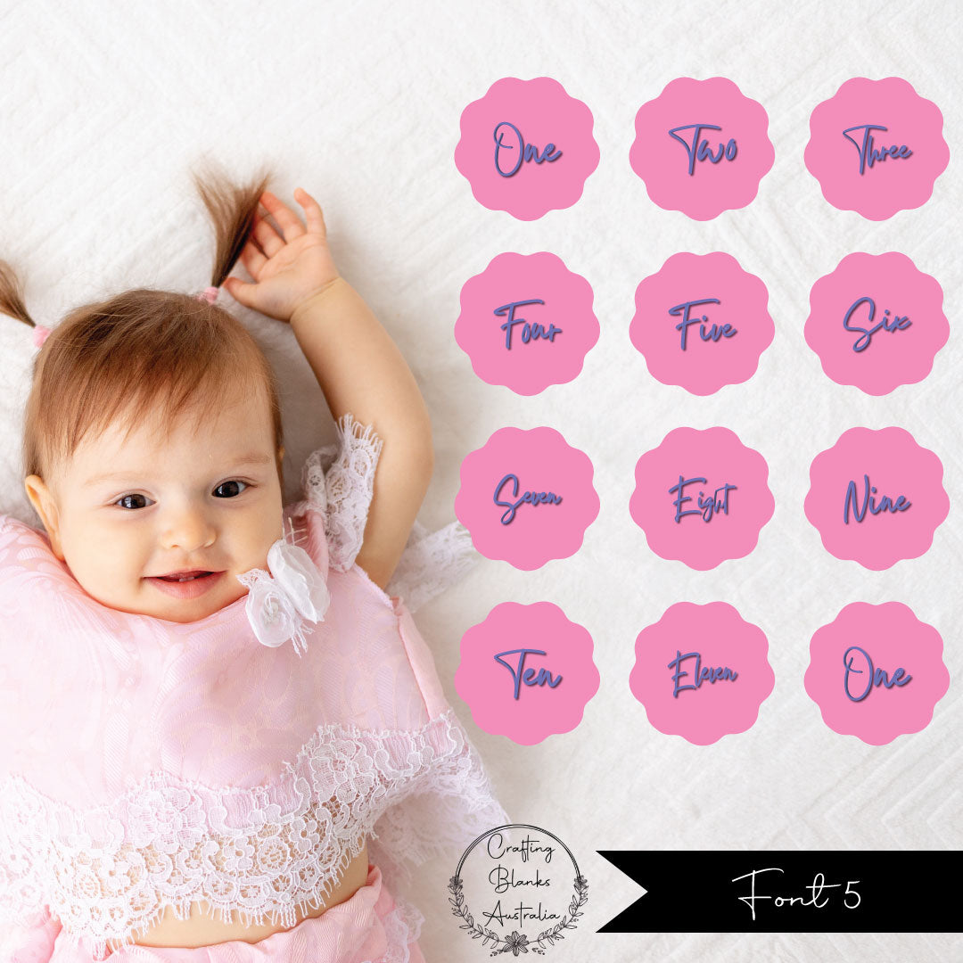 Milestone Wording • Blank • Suit 100mm