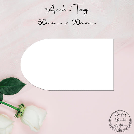 Arch • Blank Tag • Placecard • 50mm x 90mm