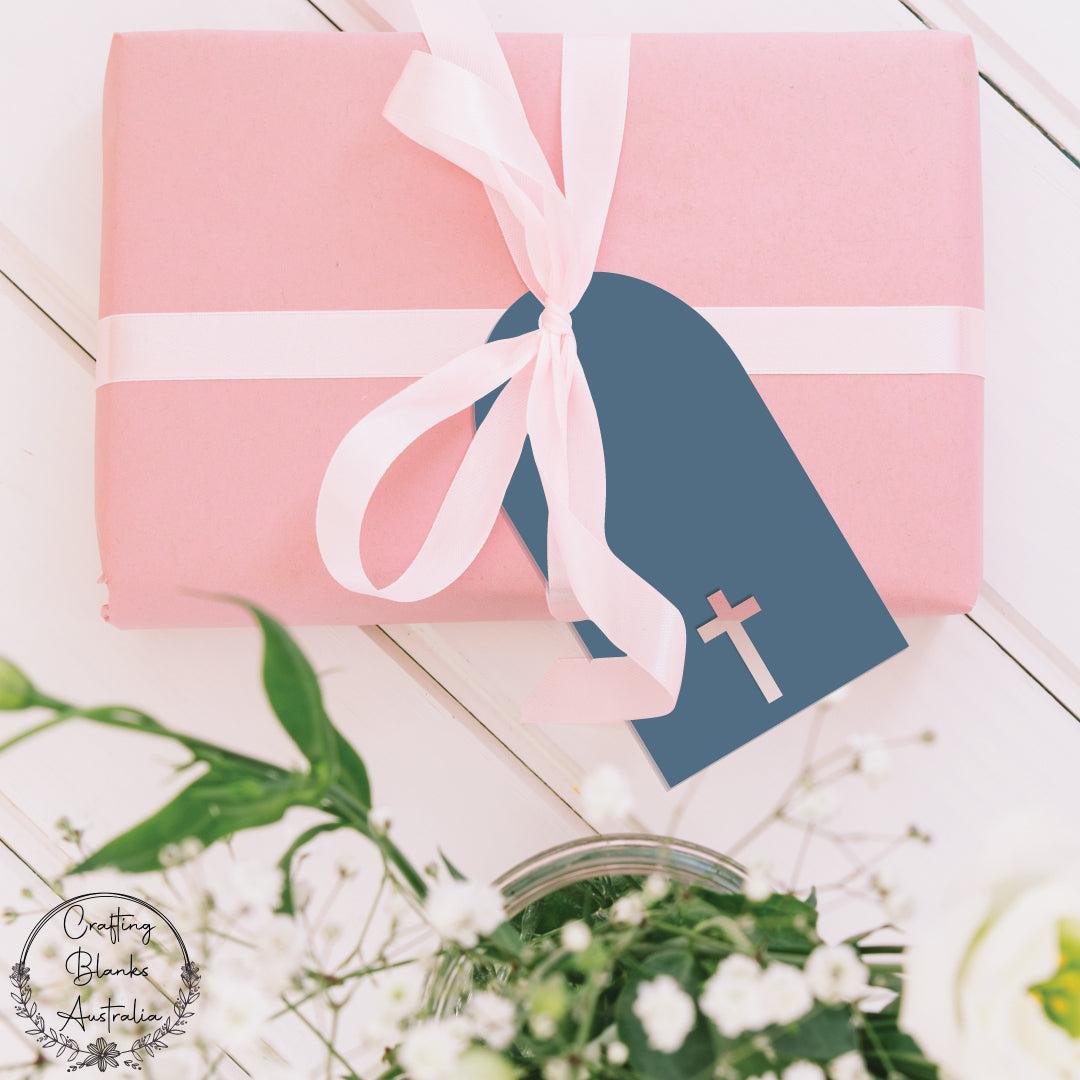 Cross • Arch Blank Tag • 30mm x 60mm