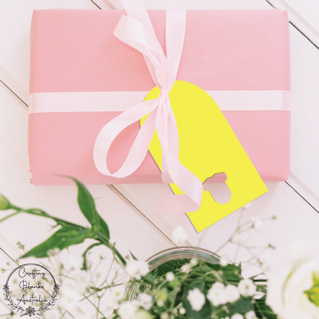 Baby Romper • Arch Blank Tag • 40mm x 75mm