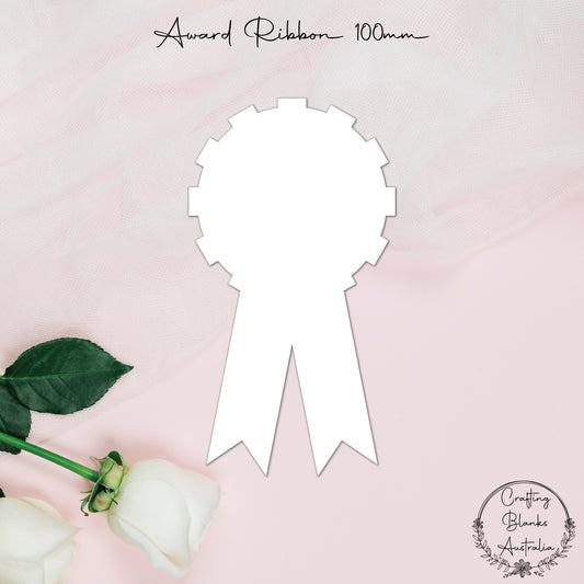 Award Ribbon • Blank Shape • 100mm