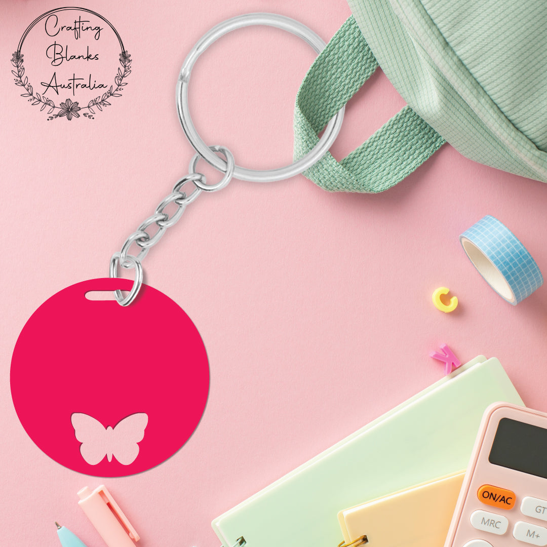 Butterfly • Blank Bag Tag • 65mm