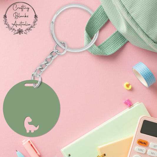 Dinosaur • Blank Bag Tag • 65mm