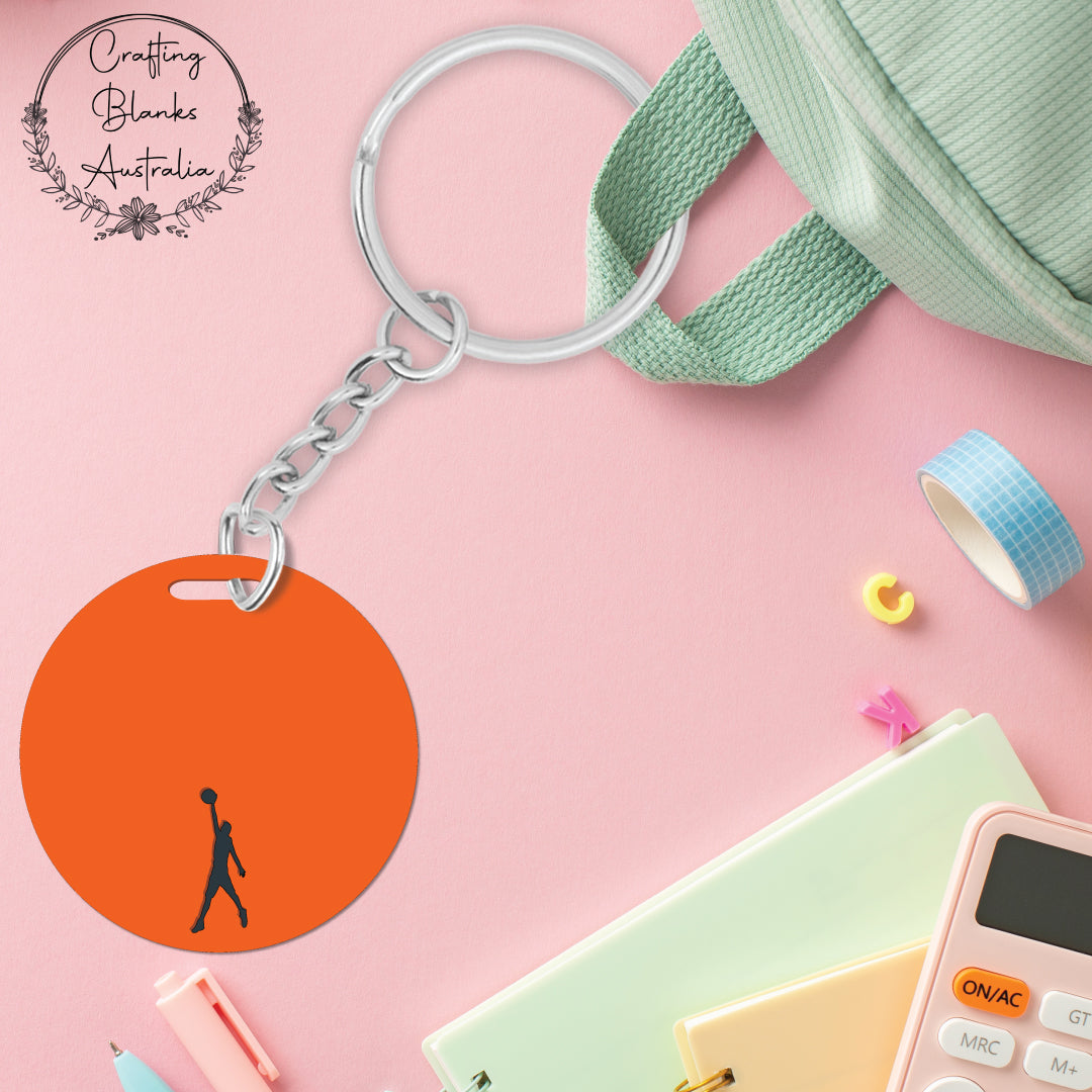 Basketballer • Double Layer • Blank Bag Tag • 65mm