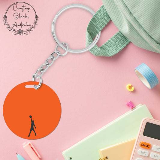 Basketballer • Double Layer • Blank Bag Tag • 65mm