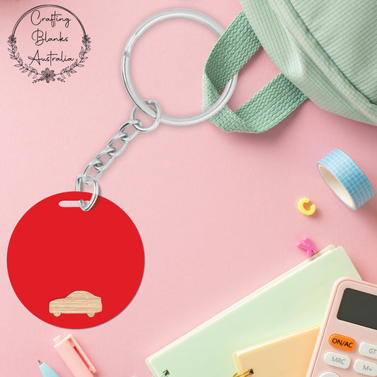 Car • Double Layer • Blank Bag Tag • 65mm