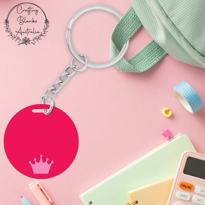 Crown • Double Layer • Blank Bag Tag • 65mm