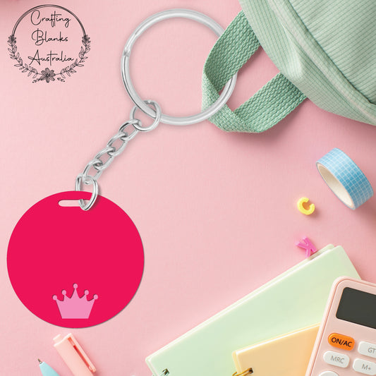 Crown • Double Layer • Blank Bag Tag • 65mm