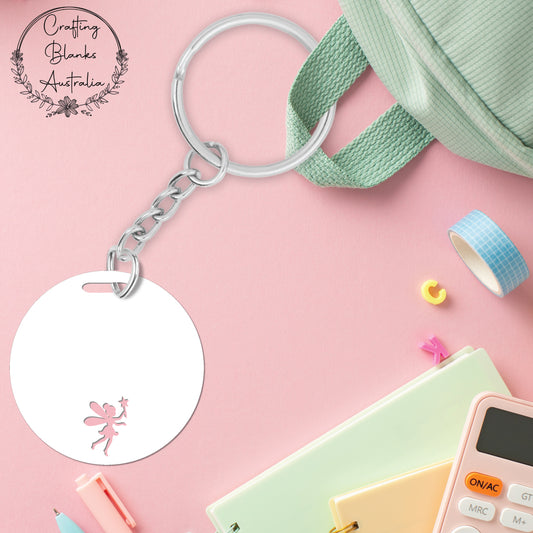 Fairy • Double Layer • Blank Bag Tag • 65mm