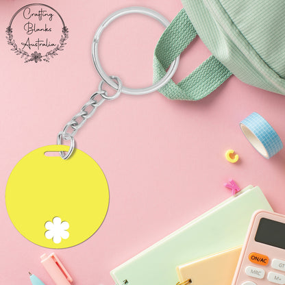 Flower • Double Layer • Blank Bag Tag • 65mm