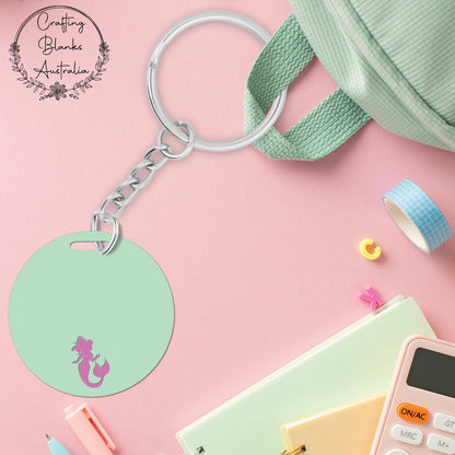 Mermaid • Double Layer • Blank Bag Tag • 65mm