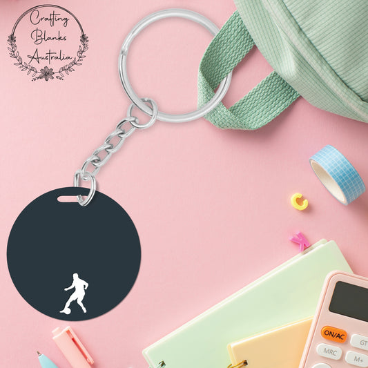 Soccer • Double Layer • Blank Bag Tag • 65mm