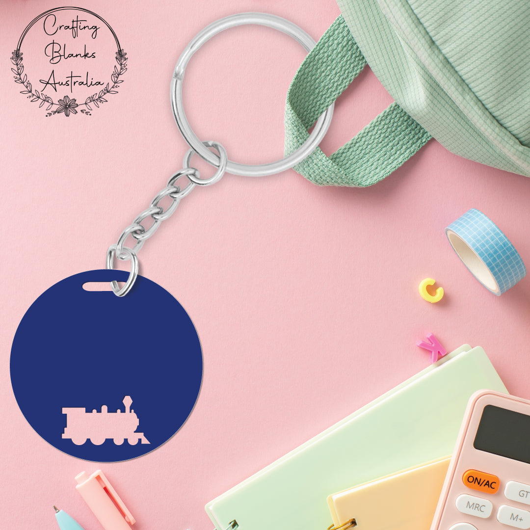 Train • Blank Bag Tag • 65mm