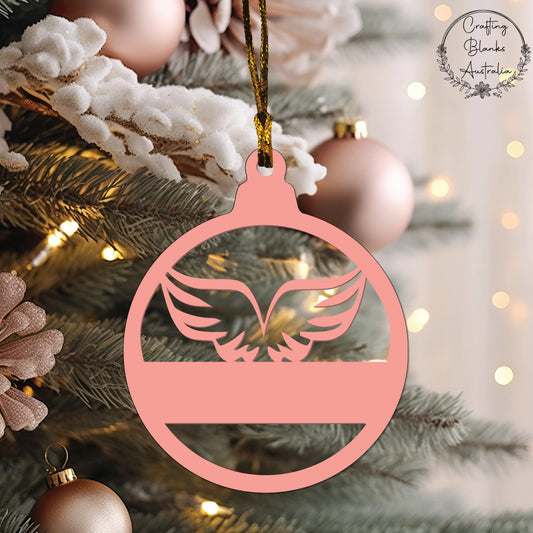Angel Wings • Bauble Shape • 60mm