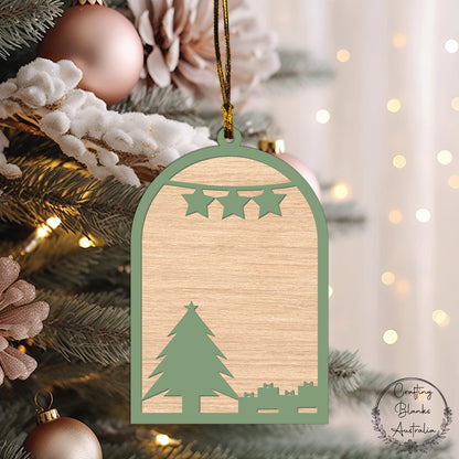 Christmas Tree • Arch Double Layer Bauble • A7