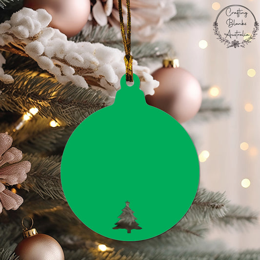 Christmas Tree • Bauble Shape • 100mm