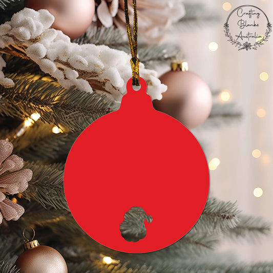 Santa • Bauble Shape • 100mm