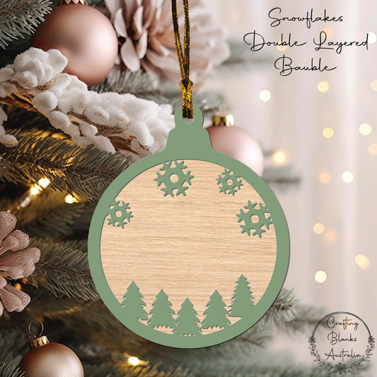 Snowflakes • Theme Bauble • Double Layer