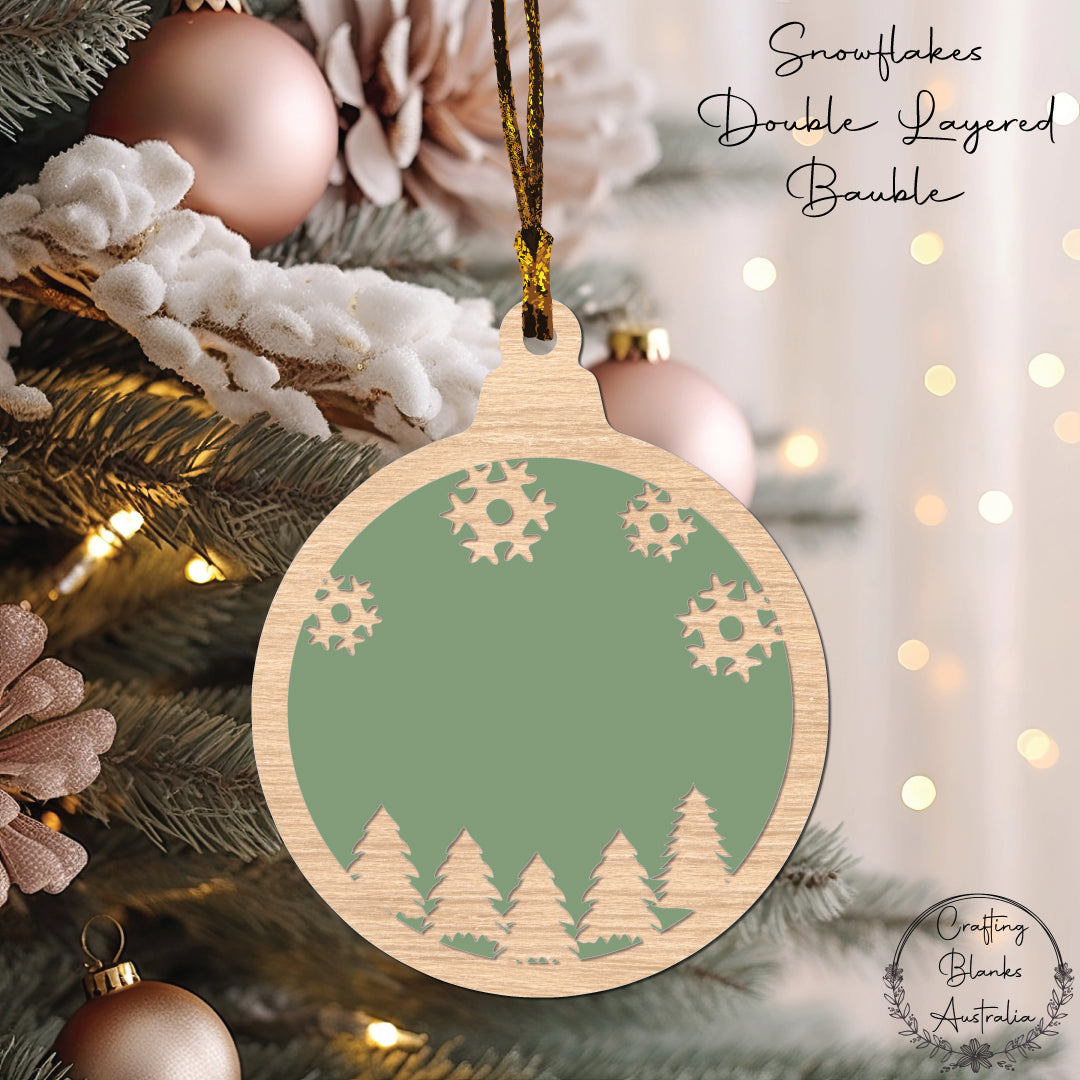 Snowflakes • Theme Bauble • Double Layer