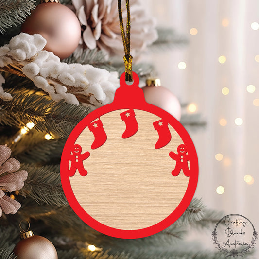 Stockings • Theme Bauble • Double Layer