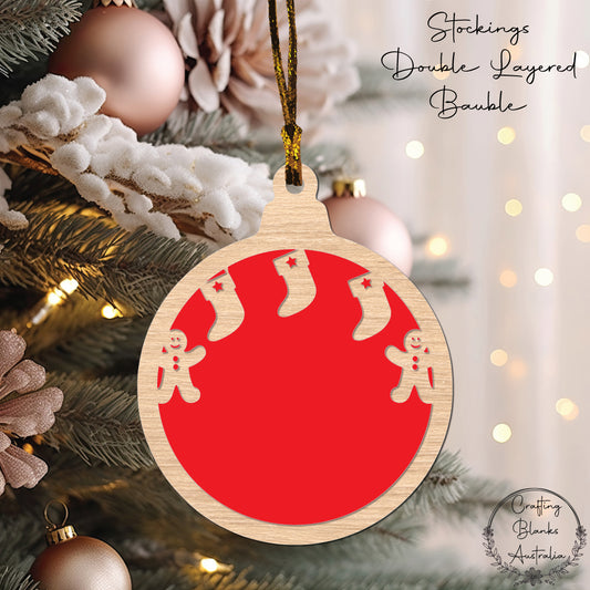 Stockings • Theme Bauble • Double Layer