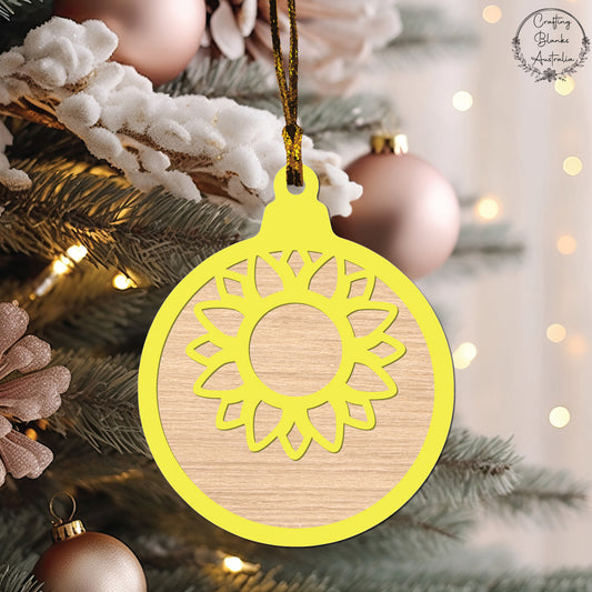 Sunflower • Theme Bauble • Double Layer
