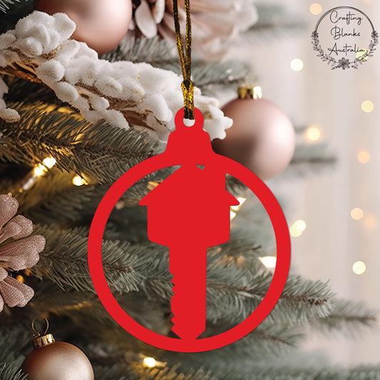 House Key • Cutout Bauble Shape • 100mm