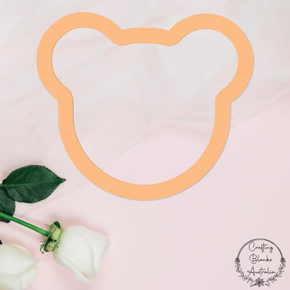 Bear Head • Outline Shape • 70mm