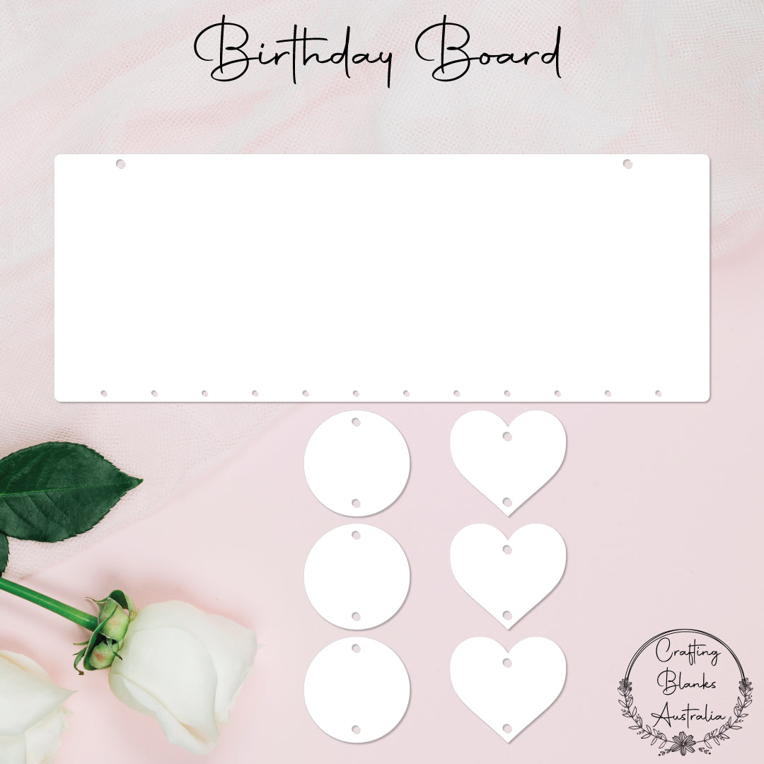 Birthday Board • Blank Set