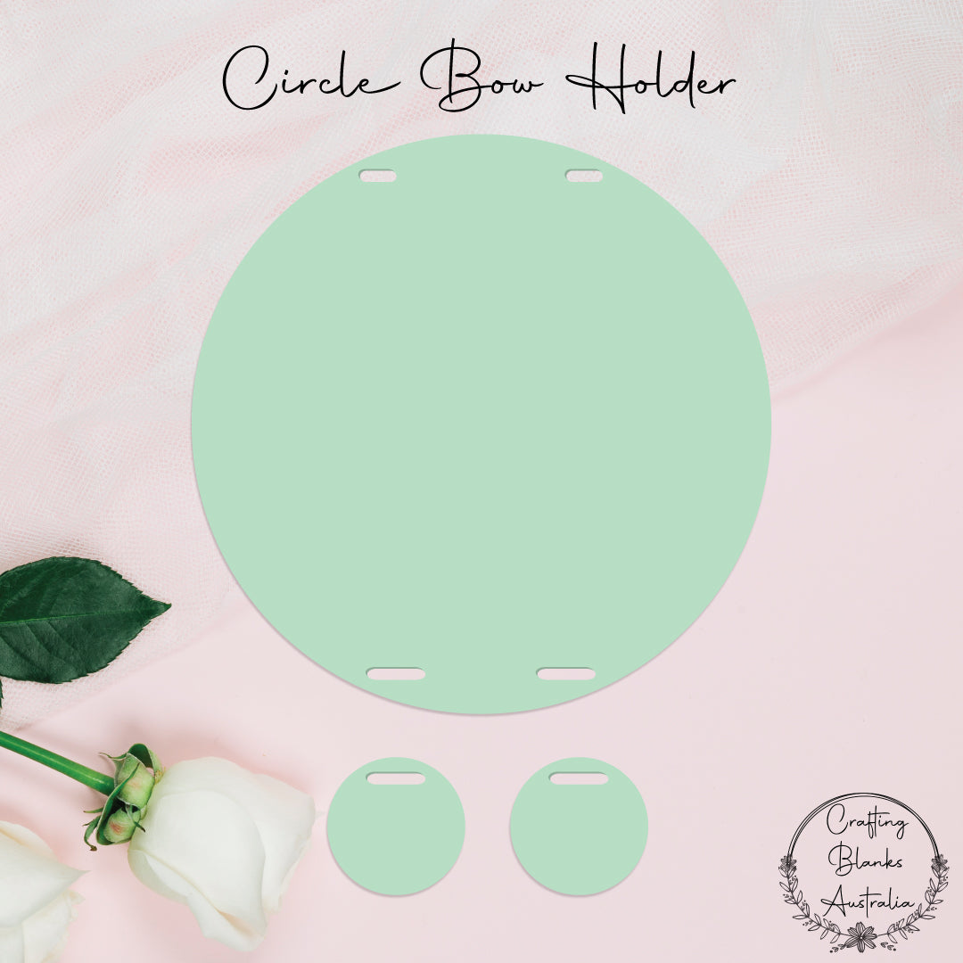 Circle • Bow/Clip Holder • Blank Shape