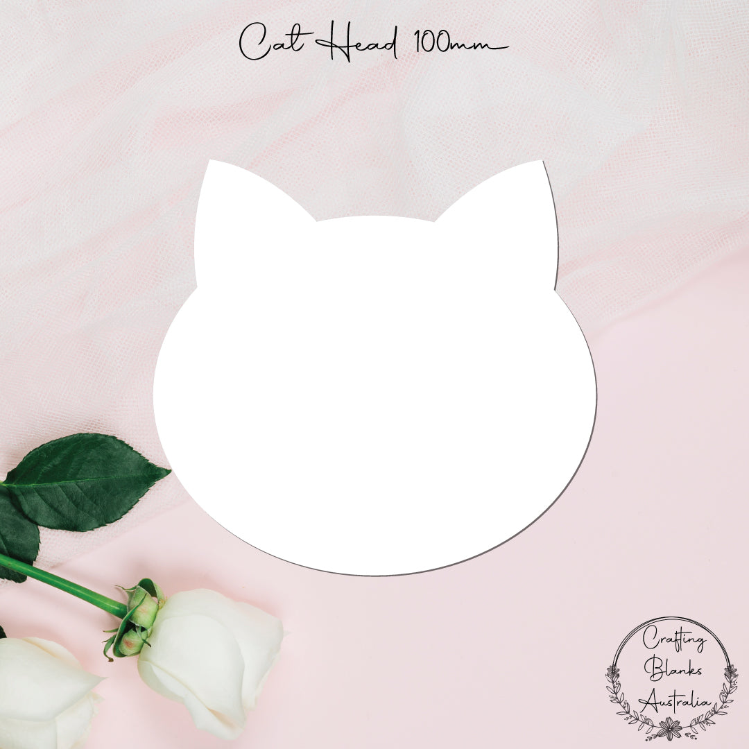 Cat Head • Blank Shape • 100mm