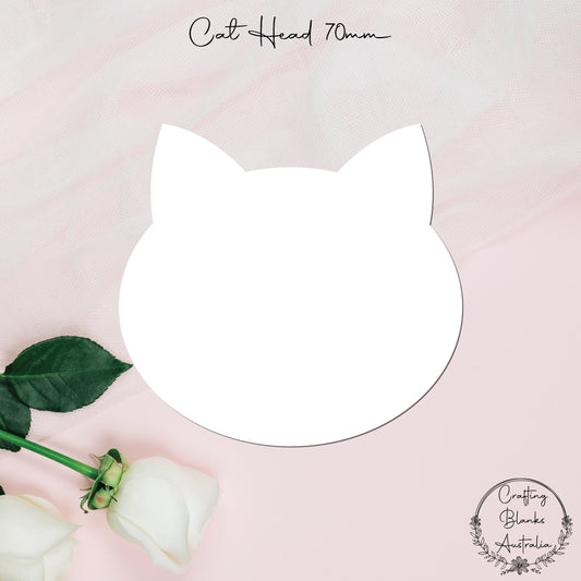 Cat Head • Blank Shape • 70mm