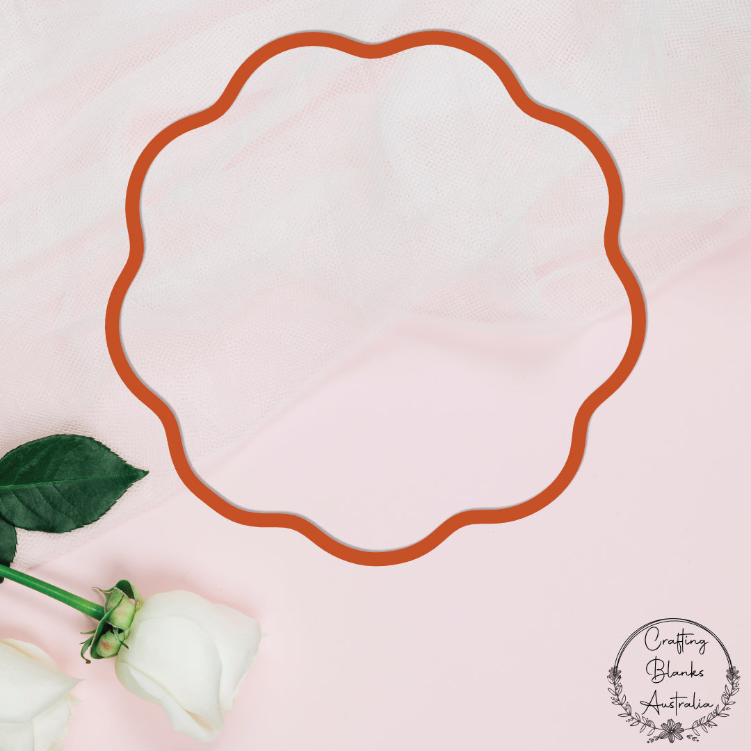 Wavy Circle • Outline Shape • 90mm