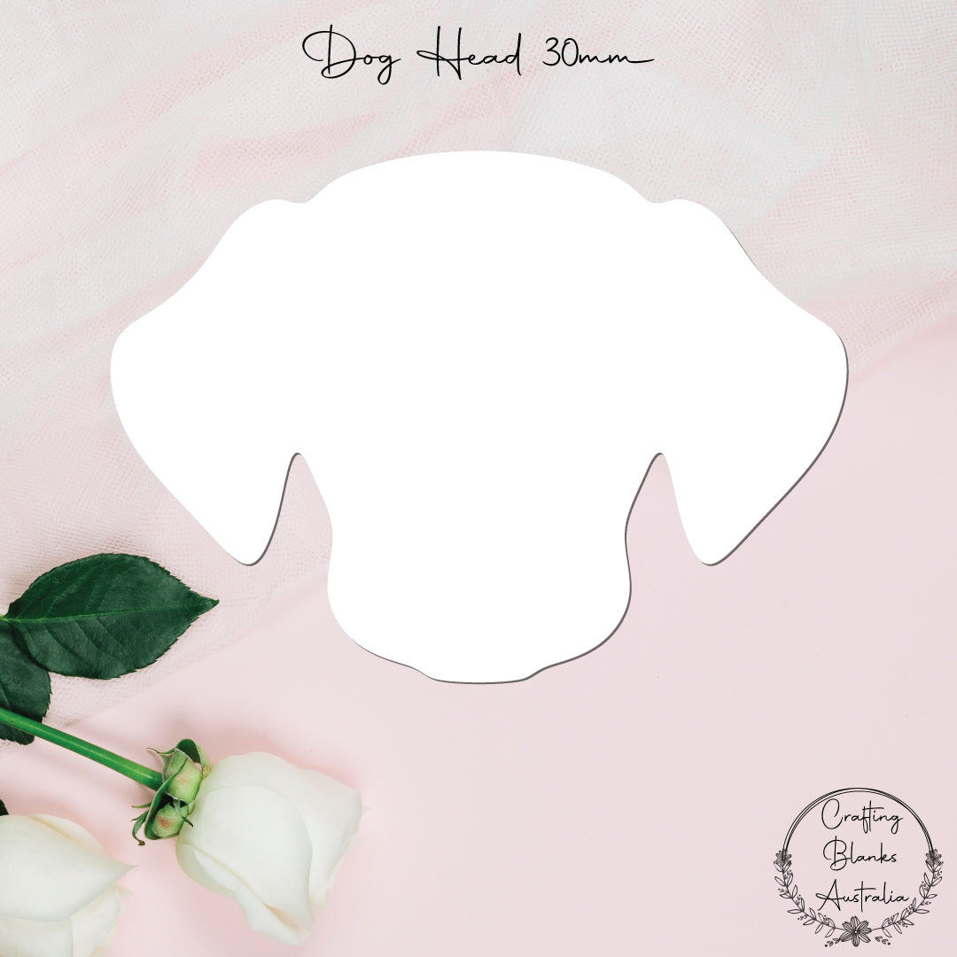 Dog Head • Blank Shape • 30mm