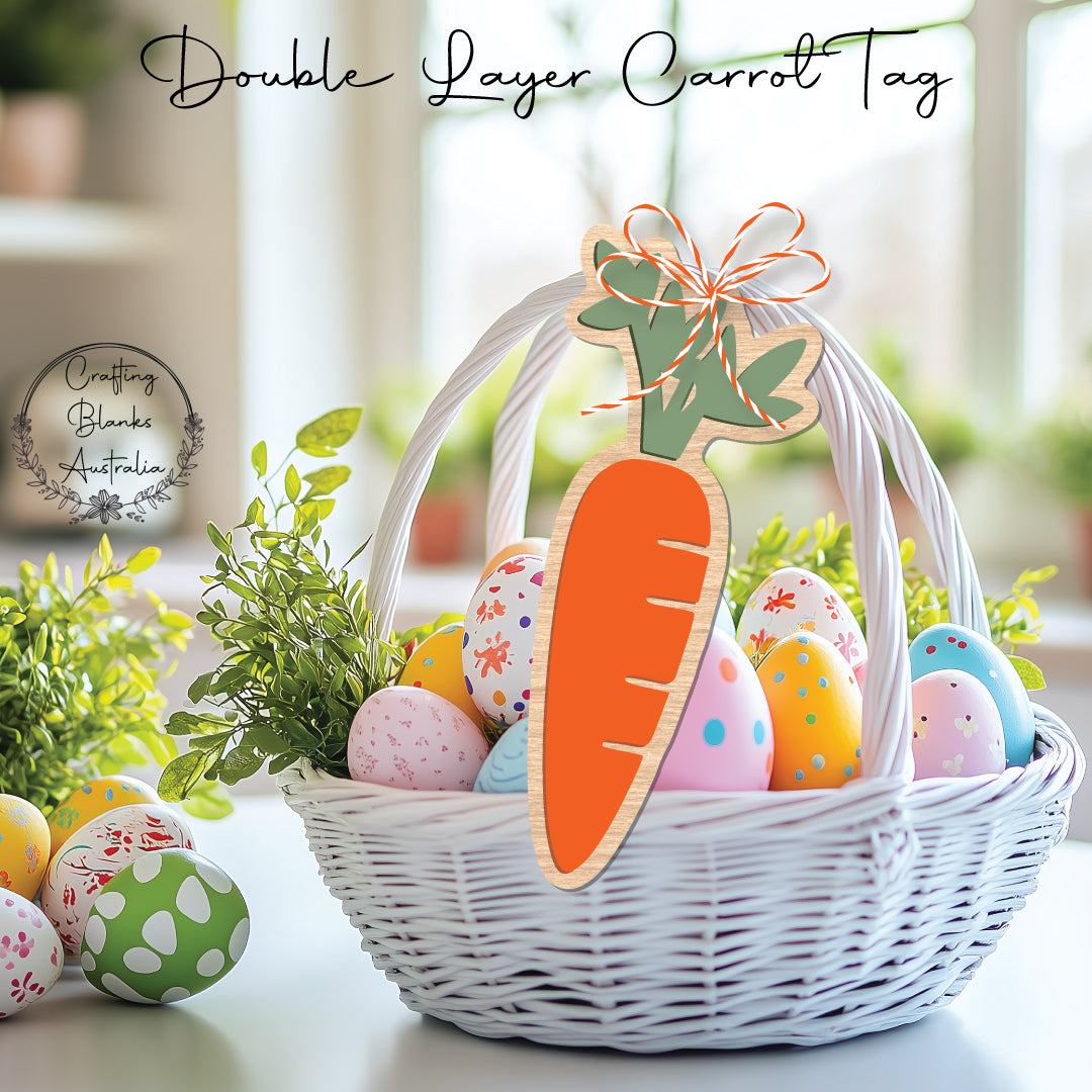 Carrot • Double Layer • Blank Tag