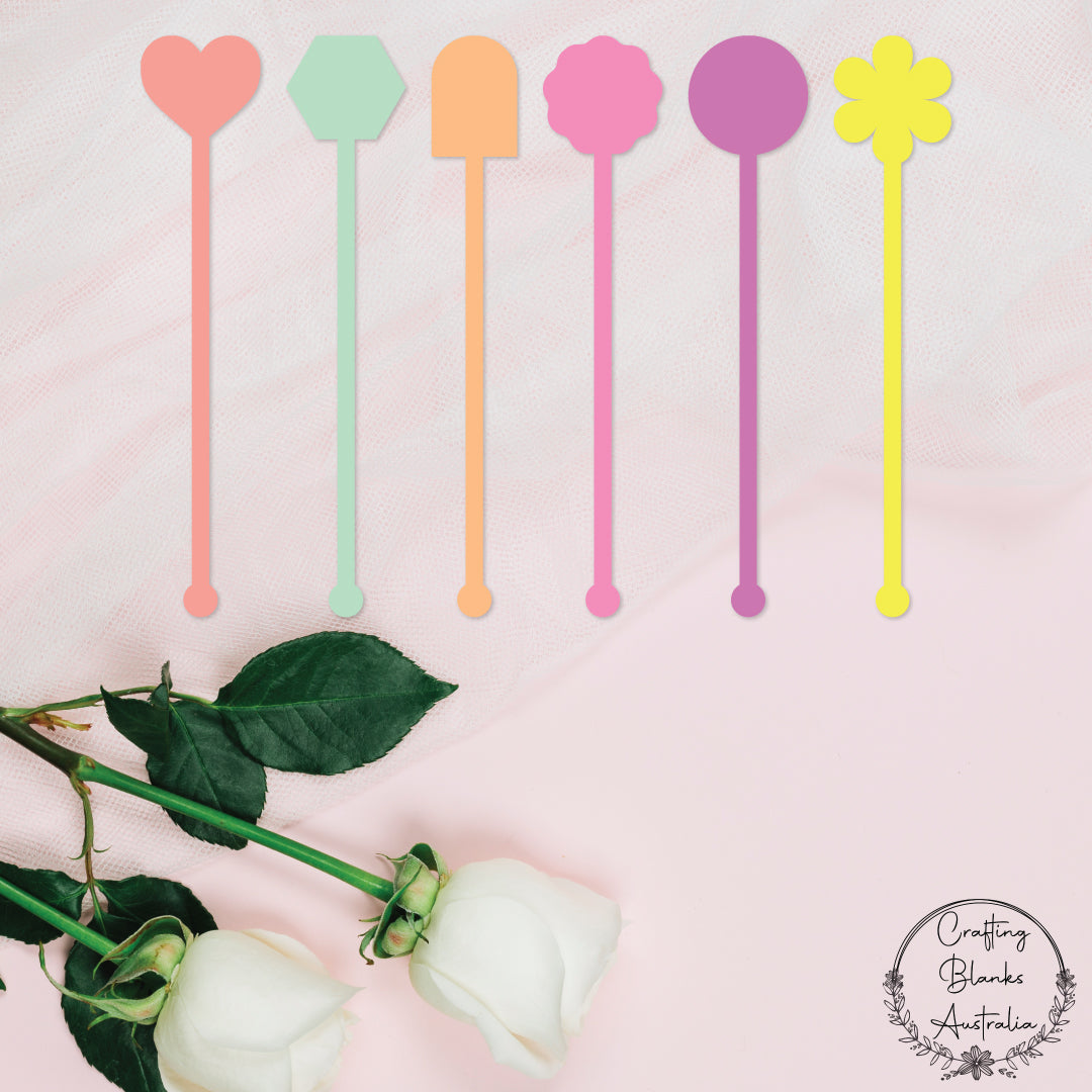 Drink Stirrer • Blank Party • Assorted Shapes