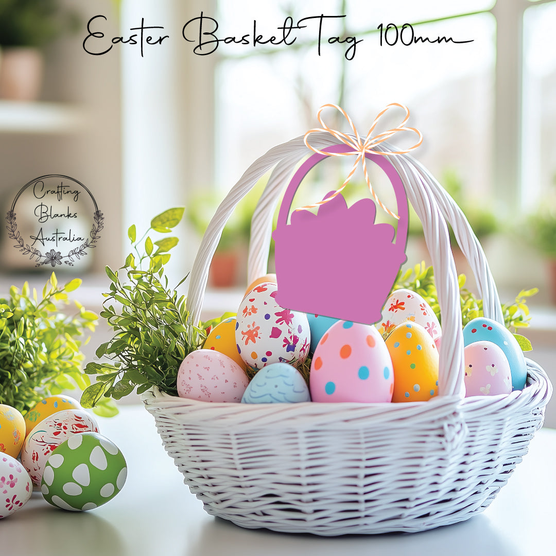 Easter Basket • Blank Tag • 100mm