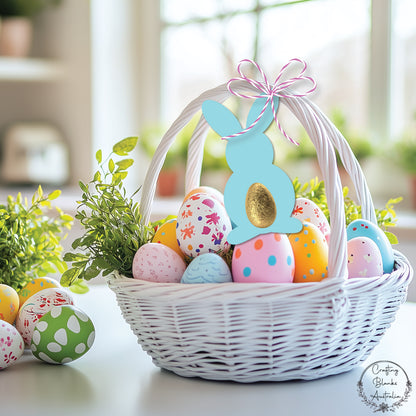 Easter Bunny • Mini Egg Holder • Blank Tag
