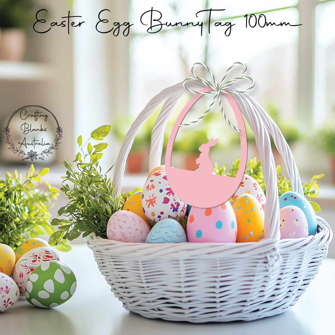 Easter Egg Bunny • Blank Tag • 100mm